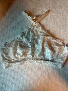 Victoria secret floral Lace Halter Bralette ivory - Women's Intimates